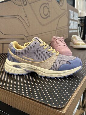 NIB! Coach CEE71 Woman Sport Sneaker Wisteria/Blue Lavender Size US 6 to 9